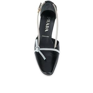 Prada kitten Heels Black and Grey